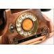 Teléfono centralita de cobre. Años 50. Perfecto funcionamiento