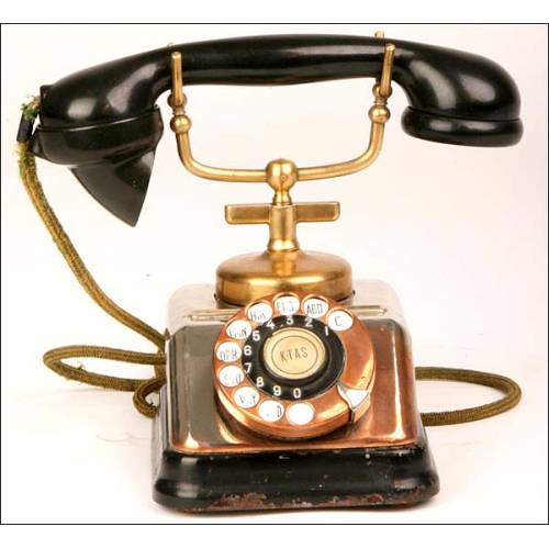 Copper telephone. Copper telephone. 50's. Perfect operation