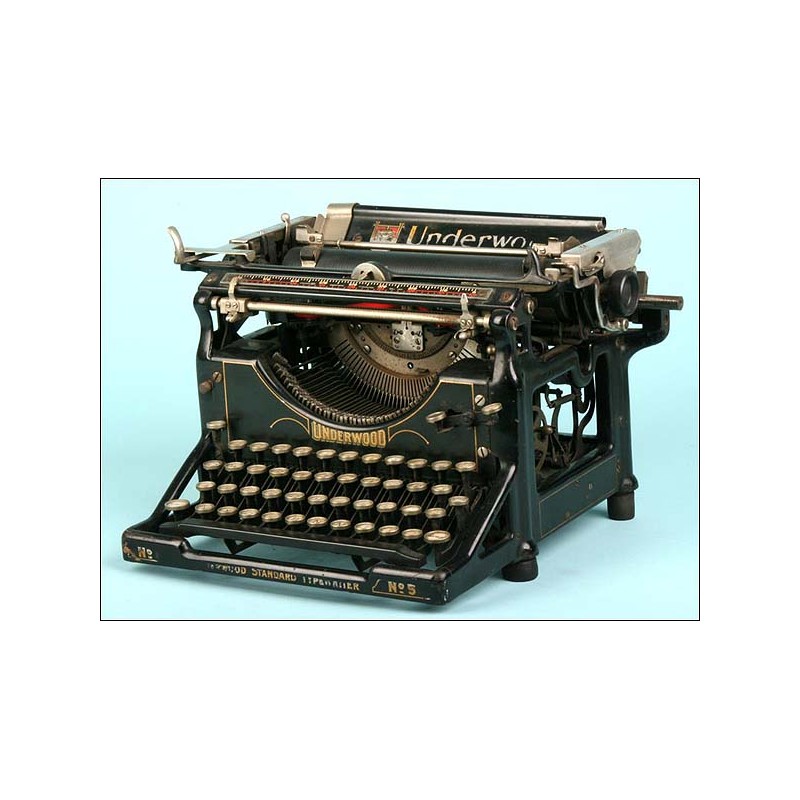 Máquina de escribir Underwood Nº 5 ,C.1927