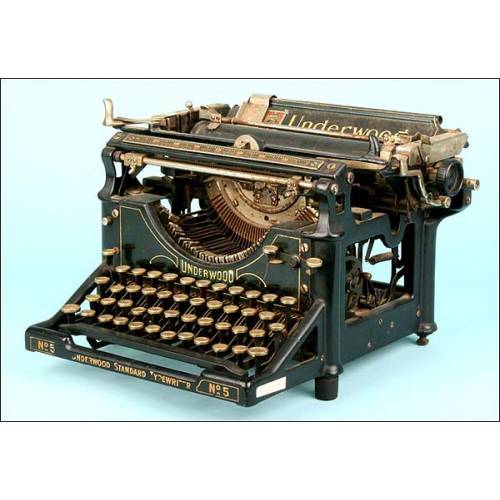 Máquina de escribir Underwood, Nº5.C.1915