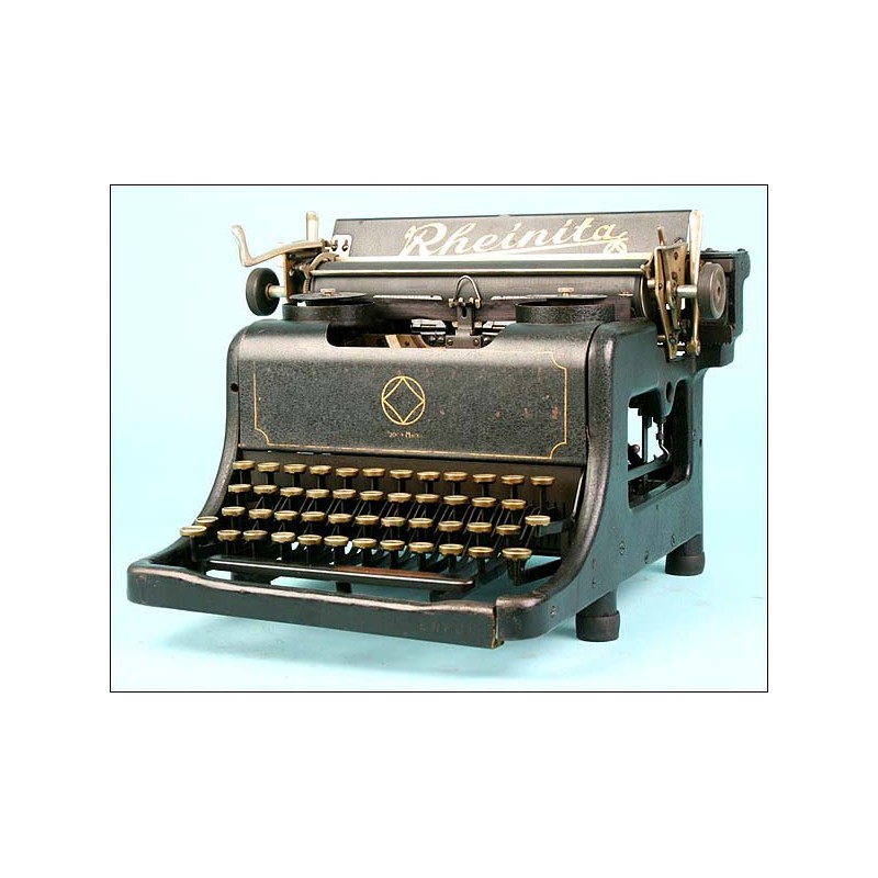 Máquina de escribir Rheinita, circa 1929.