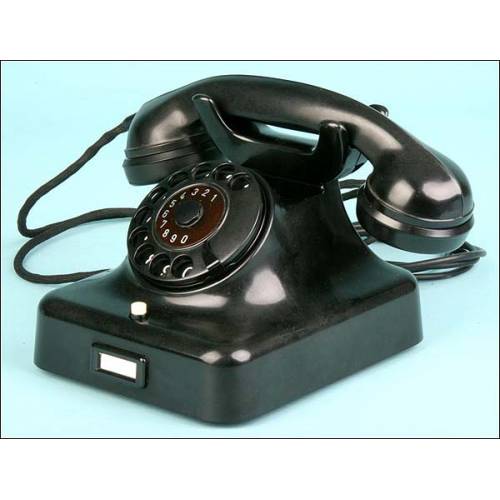 Teléfono modelo W48 - FA. Siemens 1959. FUNCIONANDO