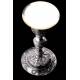 Antique Solid Silver Chalice with Paten. France, Late XIX Century
