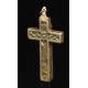 Curious Hanging Reliquary Crucifix in Good Condition. Late 19th Century.
