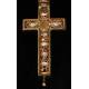 Curious Hanging Reliquary Crucifix in Good Condition. Late 19th Century.