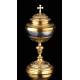 Antique Solid Silver and Brass Liturgical Ciborium. Rome, 1909