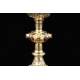 Antique Silver Chalice with Rubies and Enamels. France, XIX Century