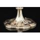 Magnificent Solid Silver Chalice with Precious Stones. France, XIX Century