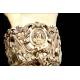Important Bishop's Chalice in Solid Silver with Carved Decoration. France, XIX Century