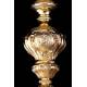 Antique French Solid Silver Chalice with Paten. France, 19th Century