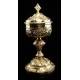 Antique Solid Silver Ciborium by Favier. Well Preserved. France, XIX Century