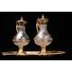 Set of Vases for Eucharistic Use of Great Beauty. Late 19th Century