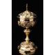 Spectacular Solid Silver Ciborium made by Favier. France, XIX Century