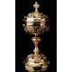 Spectacular Solid Silver Ciborium made by Favier. France, XIX Century