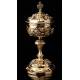 Spectacular Solid Silver Ciborium made by Favier. France, XIX Century