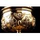 Spectacular Solid Silver Ciborium made by Favier. France, XIX Century