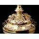 Spectacular Solid Silver Ciborium made by Favier. France, XIX Century