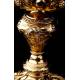 Spectacular Solid Silver Ciborium made by Favier. France, XIX Century