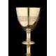 Beautiful Solid Silver Chalice and Paten Set. France, XIX Century