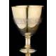 Beautiful Solid Silver Chalice and Paten Set. France, XIX Century