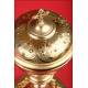 Magnificent Solid Silver Gilded Ciborium. France, XIX Century.