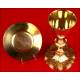 Magnificent Chalice and Paten in Solid Gilt Silver. France, 1860.