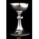 Magnificent Solid Silver Chalice and Paten Set. France, 1st Quarter of XX Century