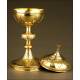 Precious Solid Silver Gilt Ciborium. France, late 19th century.
