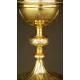 Precious Solid Silver Gilt Ciborium. France, late 19th century.