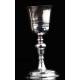 Fantastic Antique Solid Silver Chalice and Paten Set. France, XIX Century