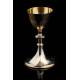 Fantastic set of solid silver chalice and paten. With contrasts. Period case.