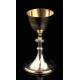 Fantastic set of solid silver chalice and paten. With contrasts. Period case.
