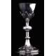 Antique Solid Silver Chalice and Paten. Original Case. France, XIX Century