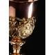 Impressive Solid Silver Bishop's Chalice with Paten. France, Circa 1870