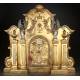 Impressive Spanish Bronze Tabernacle, P. XX Century. In Excellent Condition