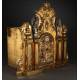 Impressive Spanish Bronze Tabernacle, P. XX Century. In Excellent Condition