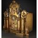 Impressive Spanish Bronze Tabernacle, P. XX Century. In Excellent Condition
