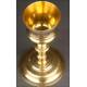 Antique Spanish Chalice made of Gilded Metal and Brass. Late XIX Century.