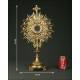 Large Gilded Brass Monstrance in Very Good Condition. First Quarter of XX Century