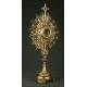 Large Gilded Brass Monstrance in Very Good Condition. First Quarter of XX Century