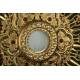 Large Gilded Brass Monstrance in Very Good Condition. First Quarter of XX Century