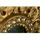 Large Gilded Brass Monstrance in Very Good Condition. First Quarter of XX Century