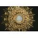 Large Gilded Brass Monstrance in Very Good Condition. First Quarter of XX Century