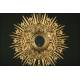 Large Gilded Brass Monstrance in Very Good Condition. First Quarter of XX Century