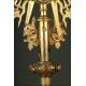 Large Gilded Brass Monstrance in Very Good Condition. First Quarter of XX Century