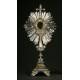 French Silver Monstrance, XIX Century.