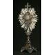 French Silver Monstrance, XIX Century.