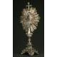 French Silver Monstrance, XIX Century.