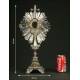 French Silver Monstrance, XIX Century.