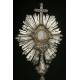 French Silver Monstrance, XIX Century.